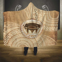 Tonga Skink Kava Bowl Hooded Blanket Vintage Tongan Ngatu Pattern LT14 - Polynesian Pride