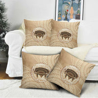 Tonga Skink Kava Bowl Pillow Cover Vintage Tongan Ngatu Pattern LT14 - Polynesian Pride