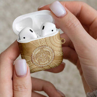 Tonga Ngatu Turtle AirPods Case Vintage Tongan Tapa Cloth LT14 - Polynesian Pride