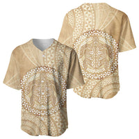 Tonga Ngatu Turtle Baseball Jersey Vintage Tongan Tapa Cloth LT14 - Polynesian Pride