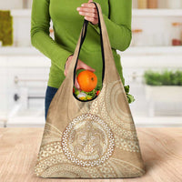 Tonga Ngatu Turtle Grocery Bag Vintage Tongan Tapa Cloth LT14 - Polynesian Pride