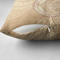 Tonga Ngatu Turtle Pillow Cover Vintage Tongan Tapa Cloth LT14 - Polynesian Pride