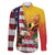 Personalised United States And Papua New Guinea Family Matching Puletasi and Hawaiian Shirt USA Eagle With PNG Bird Of Paradise