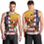 Personalised United States And Papua New Guinea Men Tank Top USA Eagle With PNG Bird Of Paradise