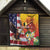 Personalised United States And Papua New Guinea Quilt USA Eagle With PNG Bird Of Paradise