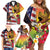 Personalised United States And Hawaii Family Matching Off Shoulder Short Dress and Hawaiian Shirt USA Eagle With Hawaiian Shark Tattoo