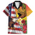 Personalised United States And Hawaii Family Matching Puletasi and Hawaiian Shirt USA Eagle With Hawaiian Shark Tattoo