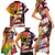 Personalised United States And Hawaii Family Matching Short Sleeve Bodycon Dress and Hawaiian Shirt USA Eagle With Hawaiian Shark Tattoo