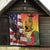 Personalised United States And Hawaii Quilt USA Eagle With Hawaiian Shark Tattoo