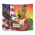 Personalised United States And Hawaii Tapestry USA Eagle With Hawaiian Shark Tattoo