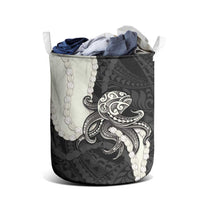 Black Polynesia Tribal Octopus Tattoo Laundry Basket Pikake Lei Polynesian Pattern LT14 - Polynesian Pride