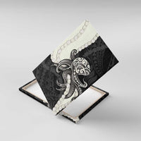 Black Polynesia Tribal Octopus Tattoo Canvas Wall Art Pikake Lei Polynesian Pattern LT14 With Frame Black - Polynesian Pride