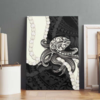 Black Polynesia Tribal Octopus Tattoo Canvas Wall Art Pikake Lei Polynesian Pattern LT14 - Polynesian Pride