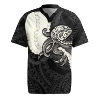 Black Polynesia Tribal Octopus Tattoo Rugby Jersey Pikake Lei Polynesian Pattern LT14 Black - Polynesian Pride