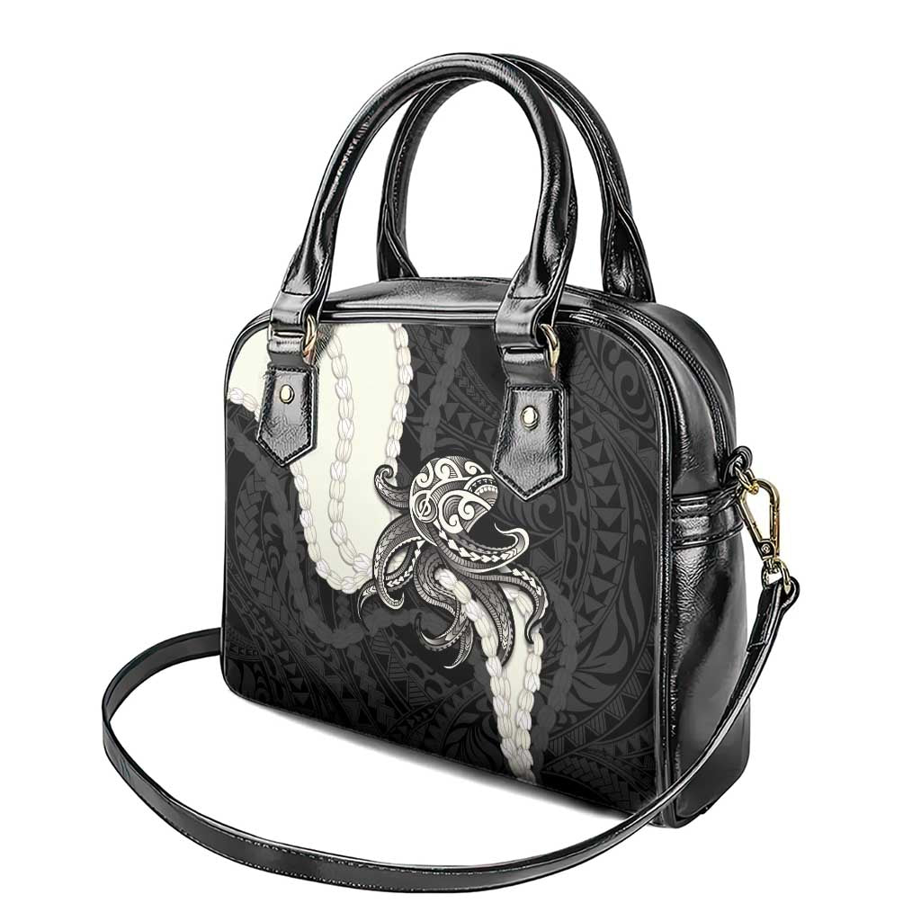 Black Polynesia Tribal Octopus Tattoo Shoulder Handbag Pikake Lei Polynesian Pattern LT14 - Polynesian Pride