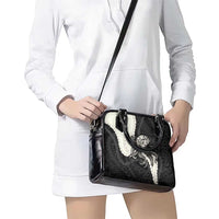 Black Polynesia Tribal Octopus Tattoo Shoulder Handbag Pikake Lei Polynesian Pattern LT14 - Polynesian Pride