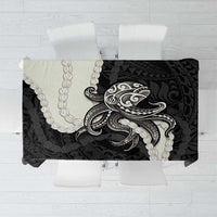 Black Polynesia Tribal Octopus Tattoo Tablecloth Pikake Lei Polynesian Pattern LT14 Black - Polynesian Pride