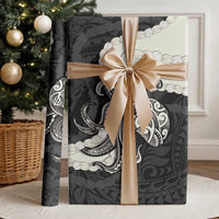 Black Polynesia Tribal Octopus Tattoo Wrapping Paper Pikake Lei Polynesian Pattern LT14 - Polynesian Pride