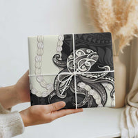 Black Polynesia Tribal Octopus Tattoo Wrapping Paper Pikake Lei Polynesian Pattern LT14 - Polynesian Pride