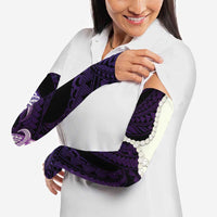 Purple Galaxy Polynesia Tribal Octopus Tattoo Arm Sleeves Pikake Lei Polynesian Pattern LT14 - Polynesian Pride