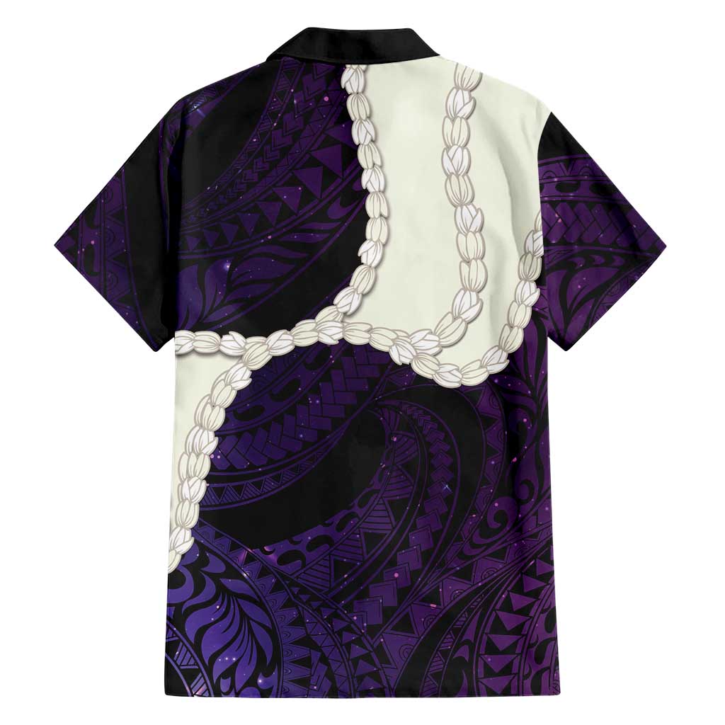 Purple Galaxy Polynesia Tribal Octopus Tattoo Hawaiian Shirt Pikake Lei Polynesian Pattern LT14 - Polynesian Pride