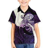 Purple Galaxy Polynesia Tribal Octopus Tattoo Hawaiian Shirt Pikake Lei Polynesian Pattern LT14 - Polynesian Pride