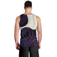 Purple Galaxy Polynesia Tribal Octopus Tattoo Men Tank Top Pikake Lei Polynesian Pattern LT14 - Polynesian Pride