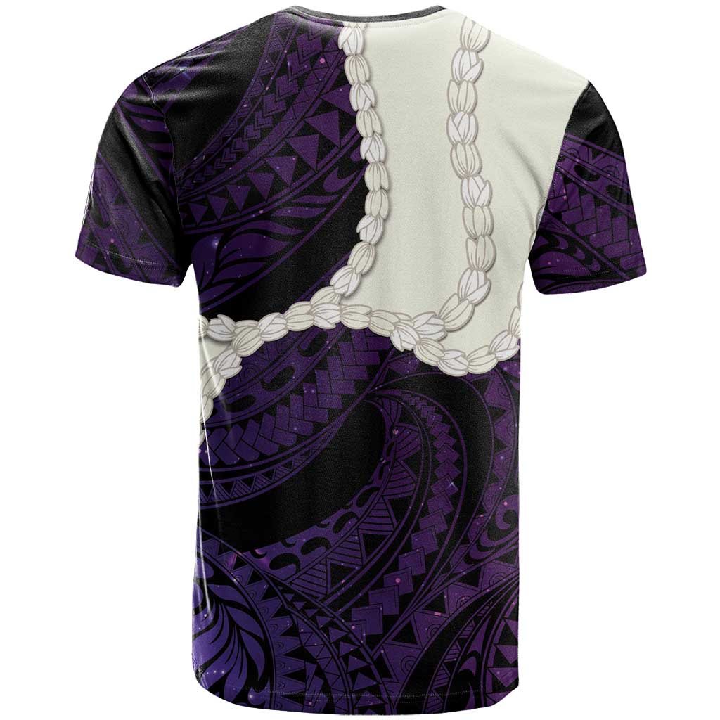 Purple Galaxy Polynesia Tribal Octopus Tattoo T Shirt Pikake Lei Polynesian Pattern LT14 - Polynesian Pride
