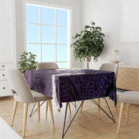 Purple Galaxy Polynesia Tribal Octopus Tattoo Tablecloth Pikake Lei Polynesian Pattern LT14 - Polynesian Pride