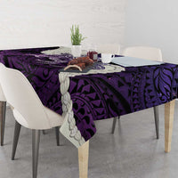 Purple Galaxy Polynesia Tribal Octopus Tattoo Tablecloth Pikake Lei Polynesian Pattern LT14 - Polynesian Pride