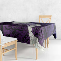 Purple Galaxy Polynesia Tribal Octopus Tattoo Tablecloth Pikake Lei Polynesian Pattern LT14 - Polynesian Pride