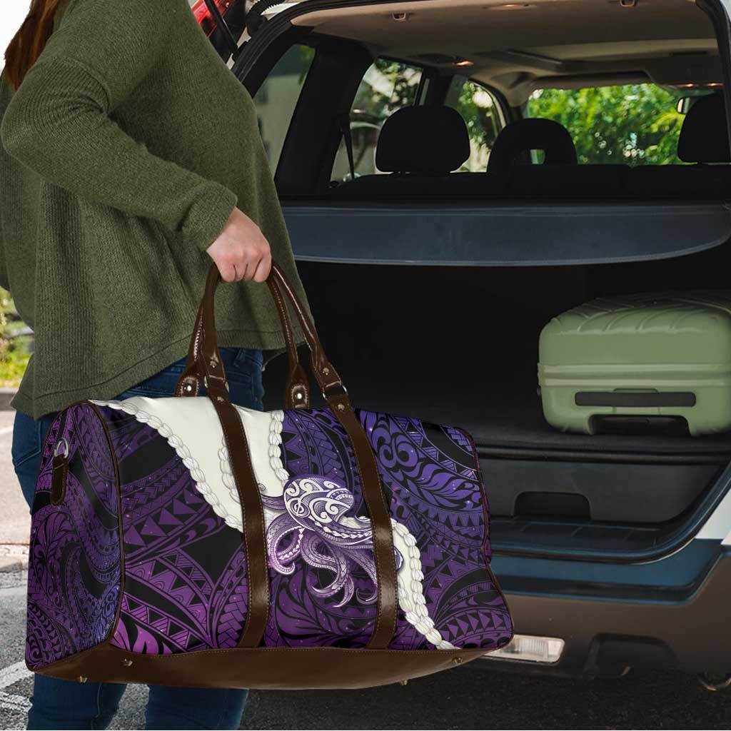 Purple Galaxy Polynesia Tribal Octopus Tattoo Travel Bag Pikake Lei Polynesian Pattern LT14 - Polynesian Pride