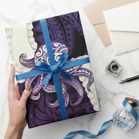 Purple Galaxy Polynesia Tribal Octopus Tattoo Wrapping Paper Pikake Lei Polynesian Pattern LT14 - Polynesian Pride