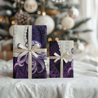 Purple Galaxy Polynesia Tribal Octopus Tattoo Wrapping Paper Pikake Lei Polynesian Pattern LT14 - Polynesian Pride