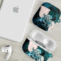 Teal Galaxy Polynesia Tribal Octopus Tattoo AirPods Case Pikake Lei Polynesian Pattern LT14 - Polynesian Pride