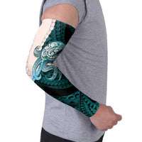 Teal Galaxy Polynesia Tribal Octopus Tattoo Arm Sleeves Pikake Lei Polynesian Pattern LT14 - Polynesian Pride