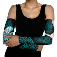 Teal Galaxy Polynesia Tribal Octopus Tattoo Arm Sleeves Pikake Lei Polynesian Pattern LT14 - Polynesian Pride