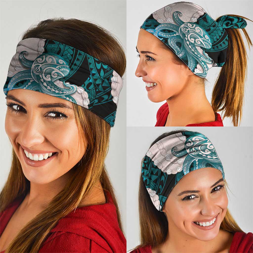 Teal Galaxy Polynesia Tribal Octopus Tattoo Neck Gaiter Pikake Lei Polynesian Pattern LT14 - Polynesian Pride