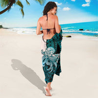 Teal Galaxy Polynesia Tribal Octopus Tattoo Sarong Pikake Lei Polynesian Pattern LT14 - Polynesian Pride