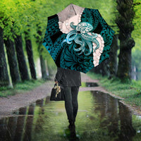 Teal Galaxy Polynesia Tribal Octopus Tattoo Umbrella Pikake Lei Polynesian Pattern LT14 - Polynesian Pride