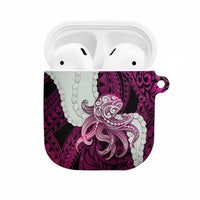 Pink Galaxy Polynesia Tribal Octopus Tattoo AirPods Case Pikake Lei Polynesian Pattern LT14 Pink - Polynesian Pride