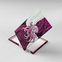Pink Galaxy Polynesia Tribal Octopus Tattoo Canvas Wall Art Pikake Lei Polynesian Pattern LT14 With Frame Pink - Polynesian Pride