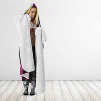 Pink Galaxy Polynesia Tribal Octopus Tattoo Hooded Blanket Pikake Lei Polynesian Pattern LT14 - Polynesian Pride