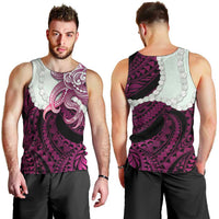 Pink Galaxy Polynesia Tribal Octopus Tattoo Men Tank Top Pikake Lei Polynesian Pattern LT14 - Polynesian Pride