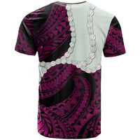 Pink Galaxy Polynesia Tribal Octopus Tattoo T Shirt Pikake Lei Polynesian Pattern LT14 - Polynesian Pride