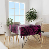 Pink Galaxy Polynesia Tribal Octopus Tattoo Tablecloth Pikake Lei Polynesian Pattern LT14 - Polynesian Pride