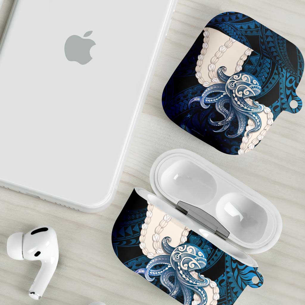 Blue Galaxy Polynesia Tribal Octopus Tattoo AirPods Case Pikake Lei Polynesian Pattern LT14 - Polynesian Pride