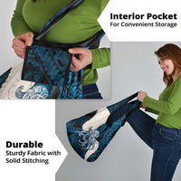 Blue Galaxy Polynesia Tribal Octopus Tattoo Grocery Bag Pikake Lei Polynesian Pattern LT14 - Polynesian Pride