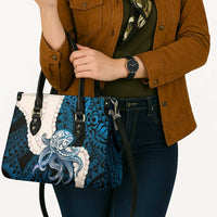 Blue Galaxy Polynesia Tribal Octopus Tattoo Leather Bag Pikake Lei Polynesian Pattern LT14 - Polynesian Pride