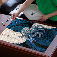 Blue Galaxy Polynesia Tribal Octopus Tattoo Puzzle Pikake Lei Polynesian Pattern LT14 - Polynesian Pride